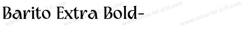 Barito Extra Bold字体转换